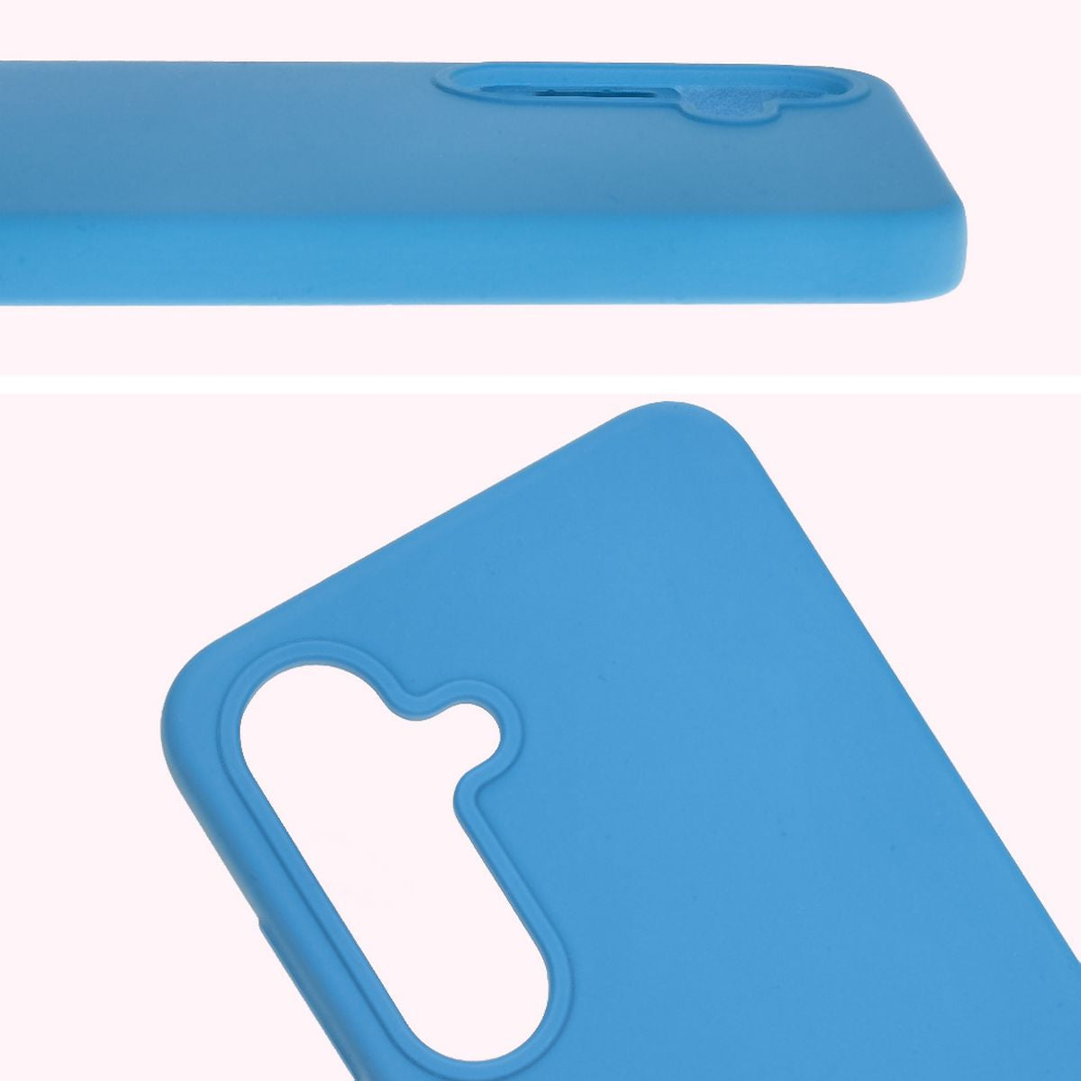 Silikon Handyhülle für Galaxy S25, Bizon Soft Case, Blau