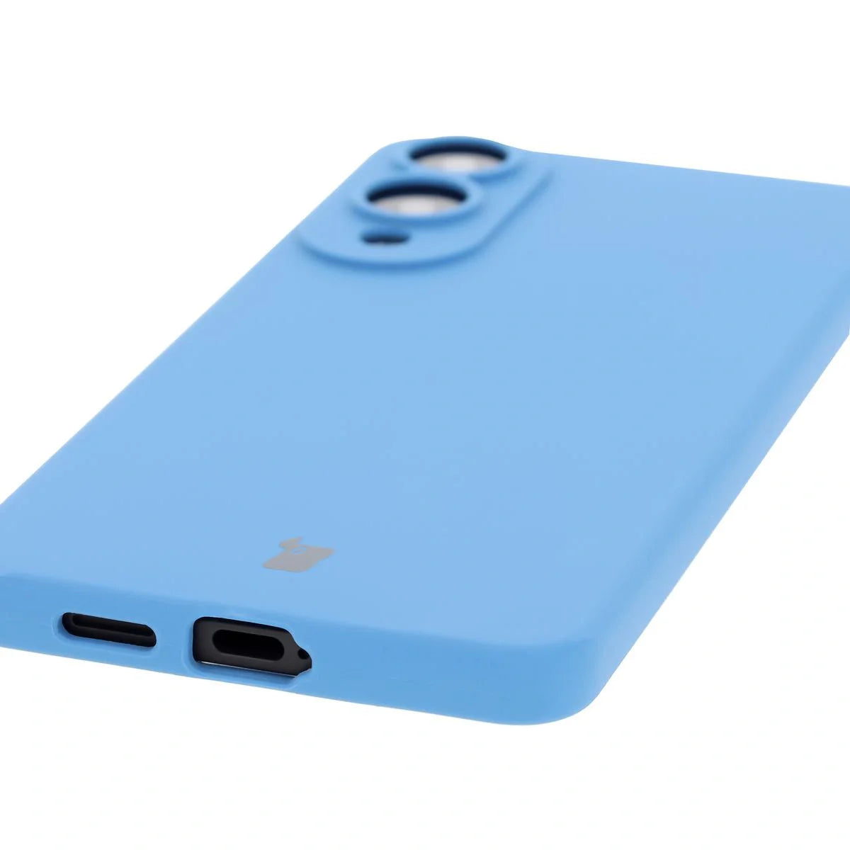 Silikon Handyhülle für Galaxy S25 Edge, Bizon Soft Case, Blau