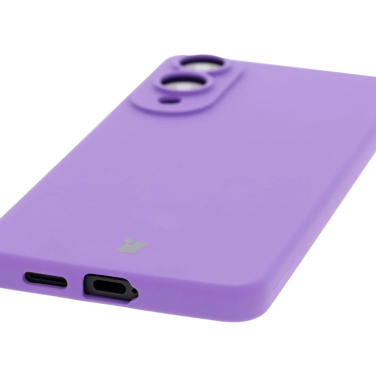 Silikon Handyhülle für Galaxy S25 Edge, Bizon Soft Case, Violett