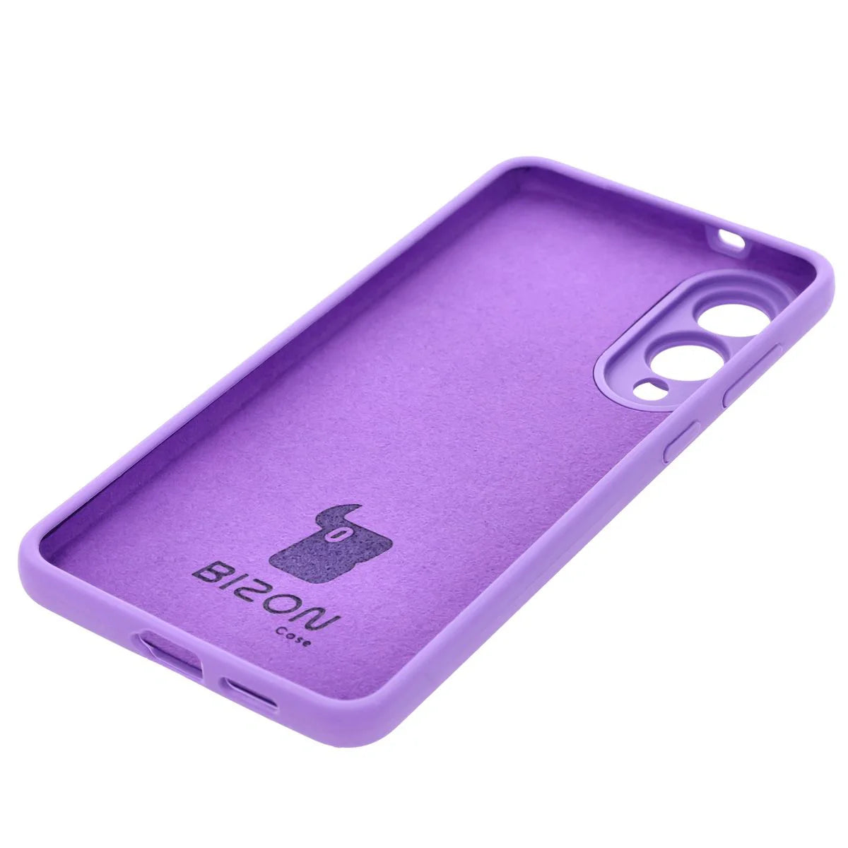 Silikon Handyhülle für Galaxy S25 Edge, Bizon Soft Case, Violett
