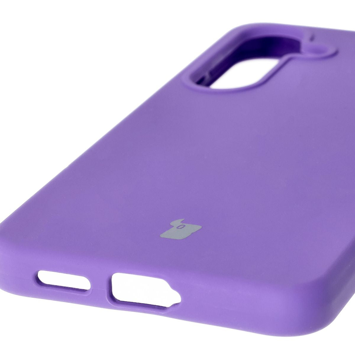 Silikon Handyhülle für Galaxy S25, Bizon Soft Case, Violett