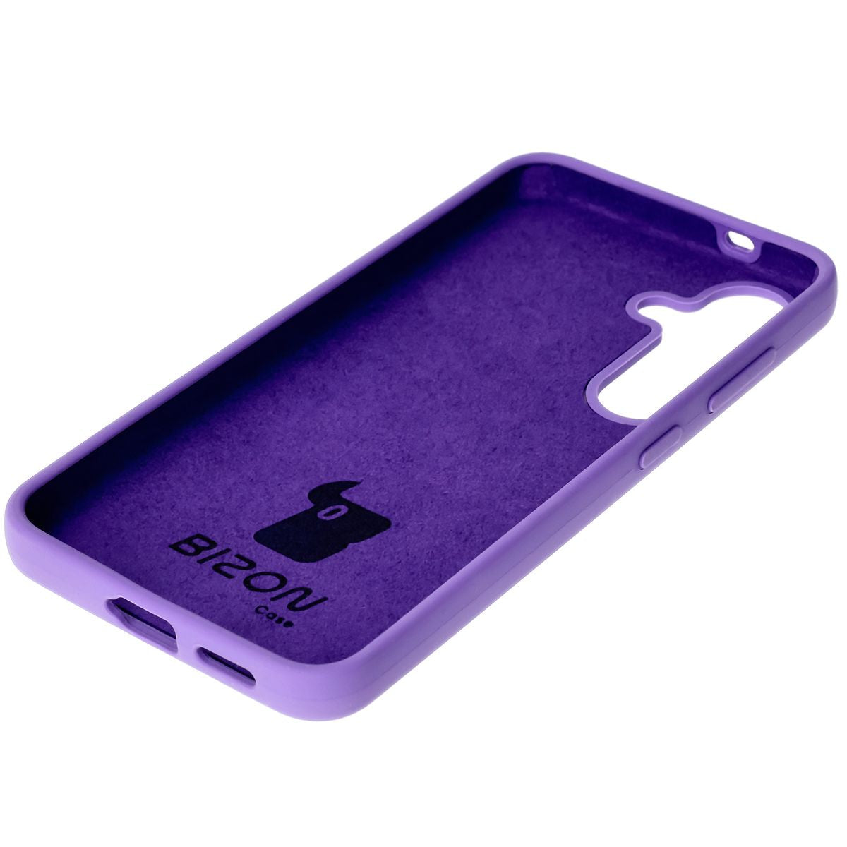 Silikon Handyhülle für Galaxy S25, Bizon Soft Case, Violett