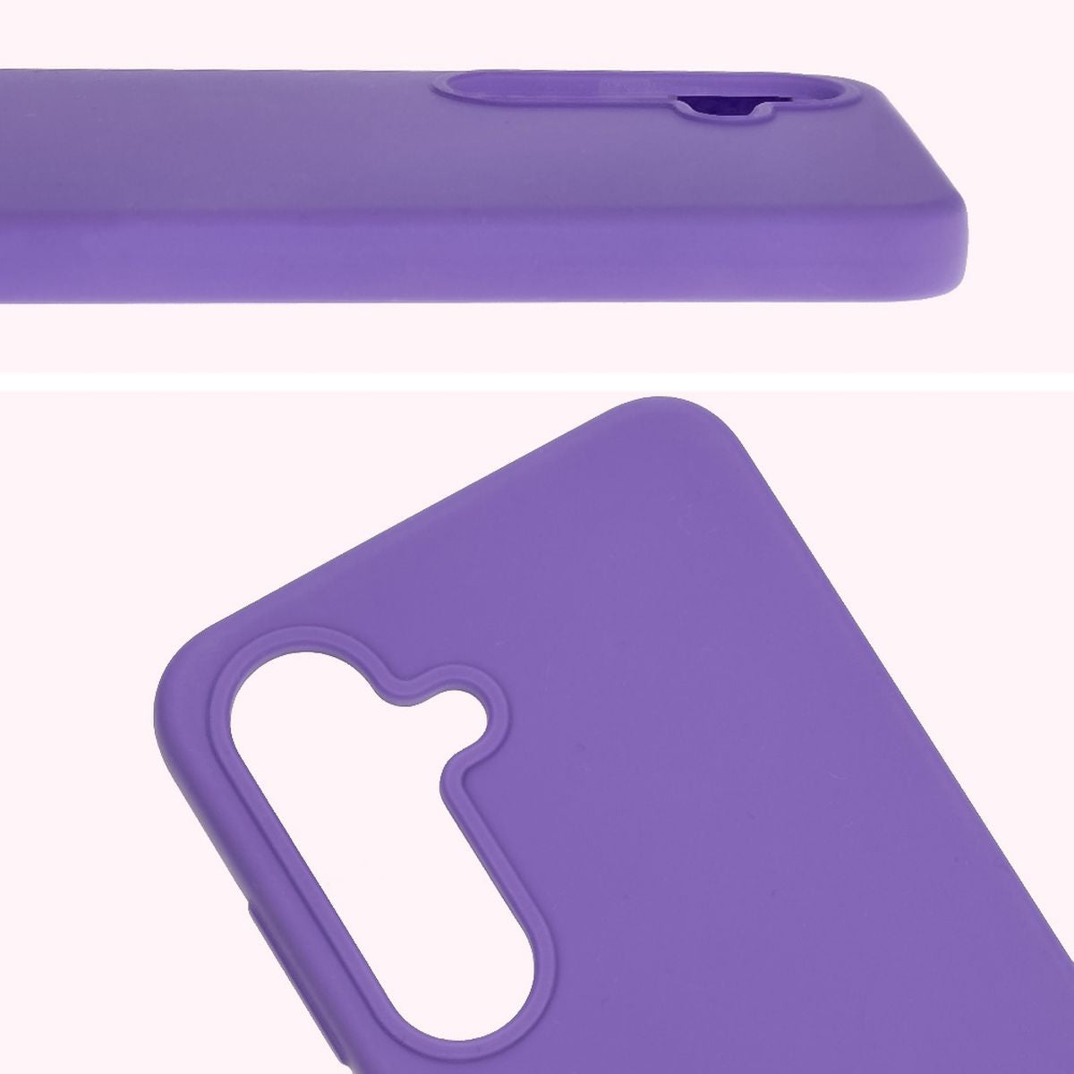 Silikon Handyhülle für Galaxy S25, Bizon Soft Case, Violett