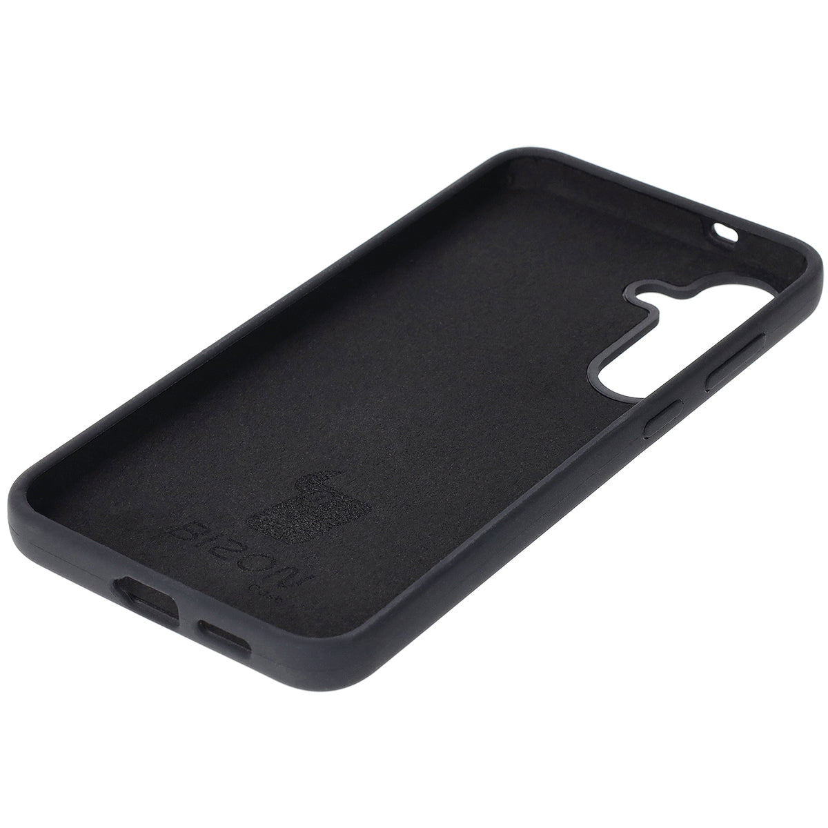 Silikon Handyhülle für Galaxy S25 Plus, Bizon Soft Case, Schwarz