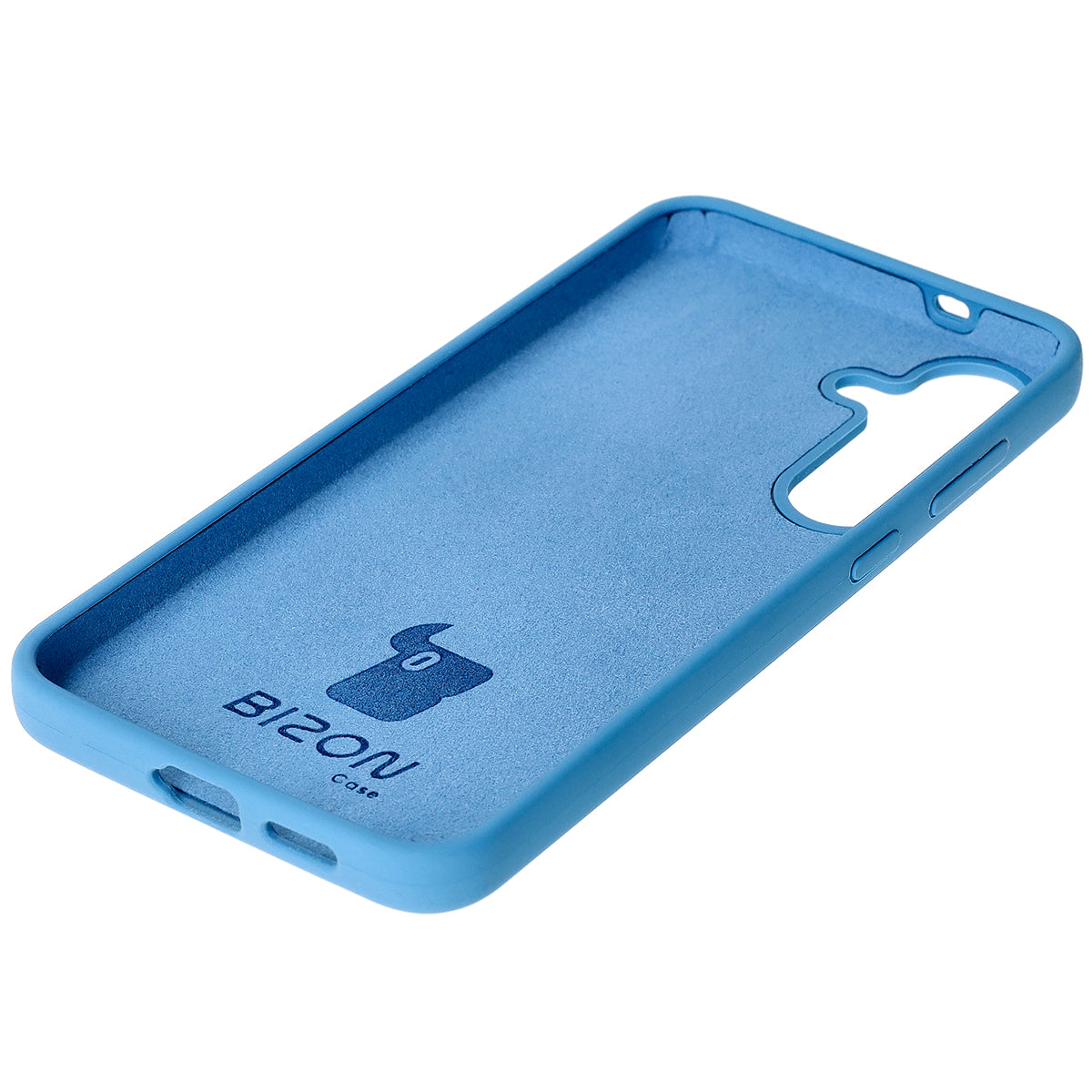 Silikon Handyhülle für Galaxy S25 Plus, Bizon Soft Case, Blau