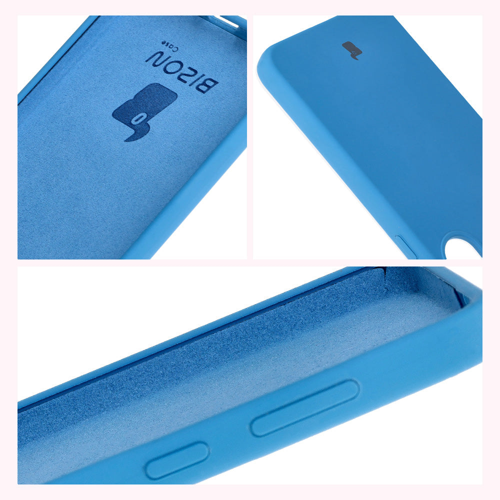 Silikon Handyhülle für Galaxy S25 Plus, Bizon Soft Case, Blau