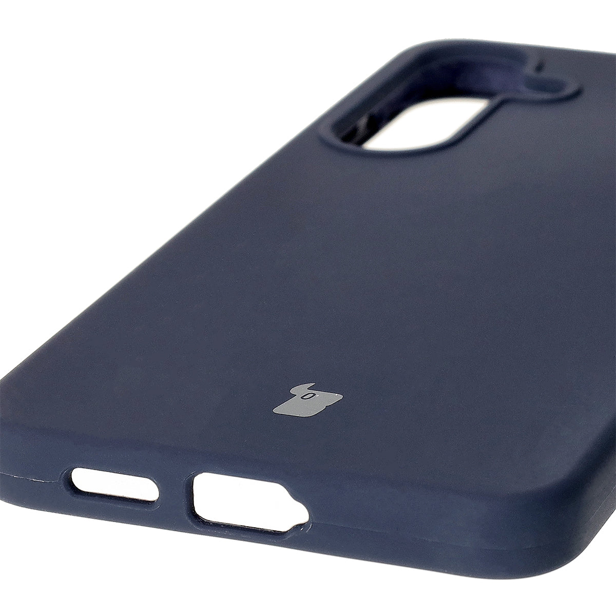 Silikon Handyhülle für Galaxy S25 Plus, Bizon Soft Case, Dunkelblau