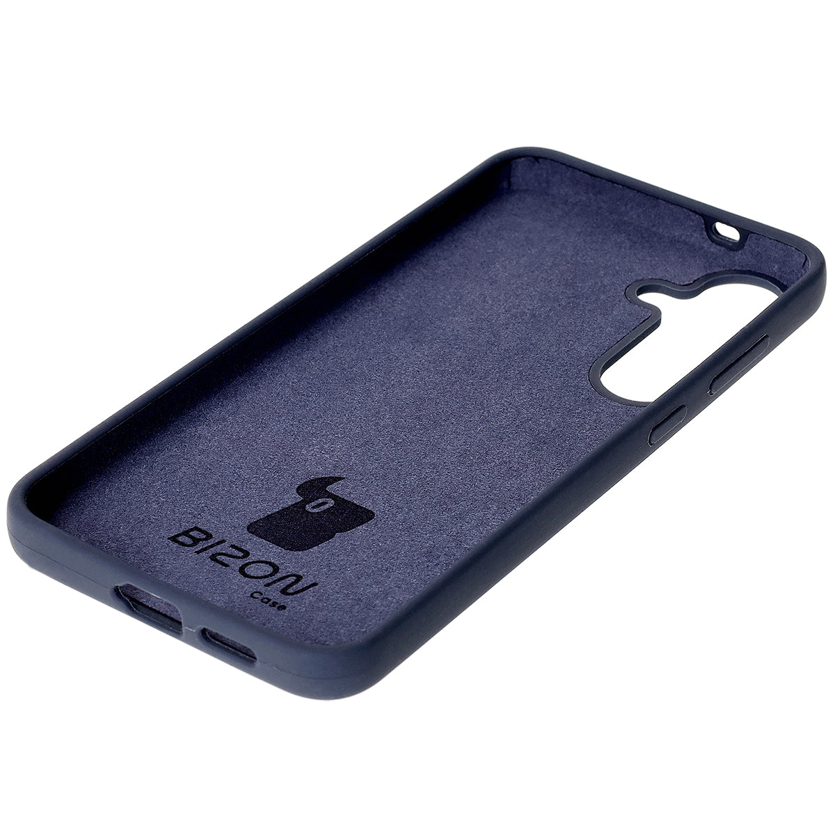 Silikon Handyhülle für Galaxy S25 Plus, Bizon Soft Case, Dunkelblau