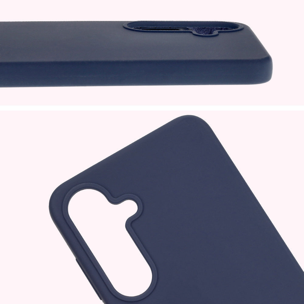 Silikon Handyhülle für Galaxy S25 Plus, Bizon Soft Case, Dunkelblau