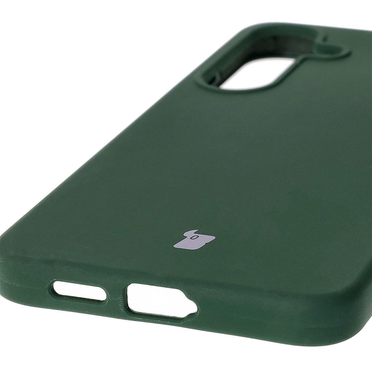 Silikon Handyhülle für Galaxy S25 Plus, Bizon Soft Case, Dunkelgrün