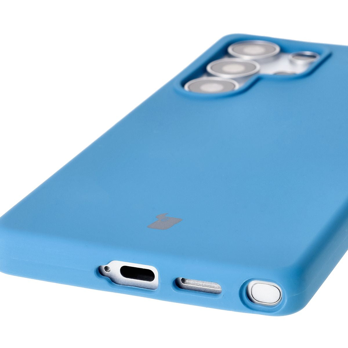 Silikon Handyhülle für Galaxy S25 Ultra, Bizon Soft Case, Blau