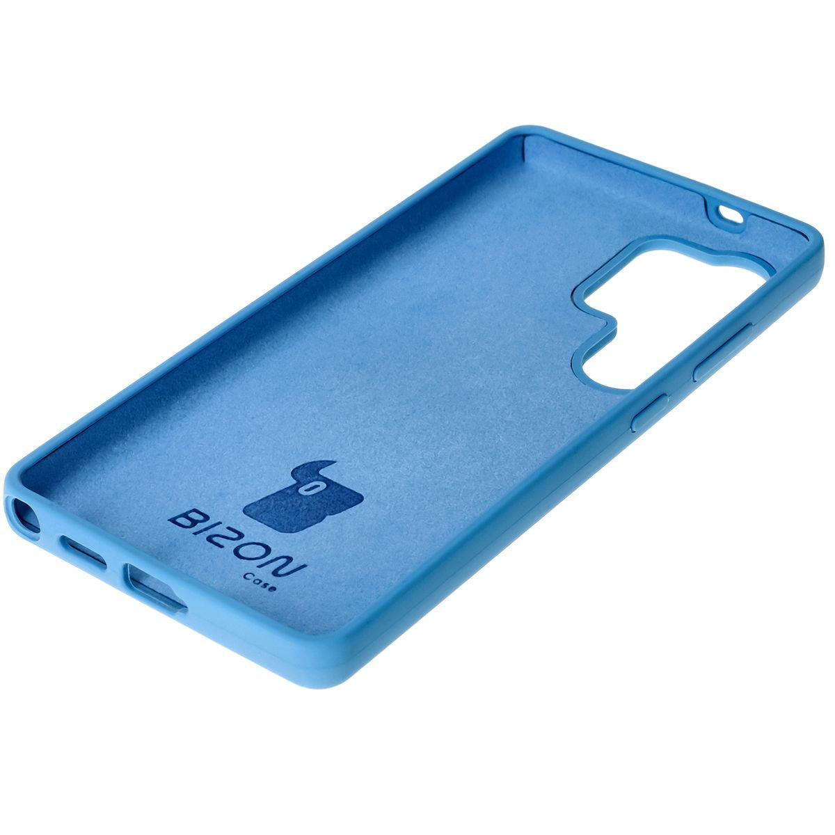 Silikon Handyhülle für Galaxy S25 Ultra, Bizon Soft Case, Blau