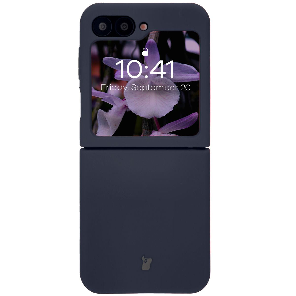 Silikon Handyhülle für Galaxy Z Flip7 FE / Z Flip6, Bizon Soft Case, Dunkelblau