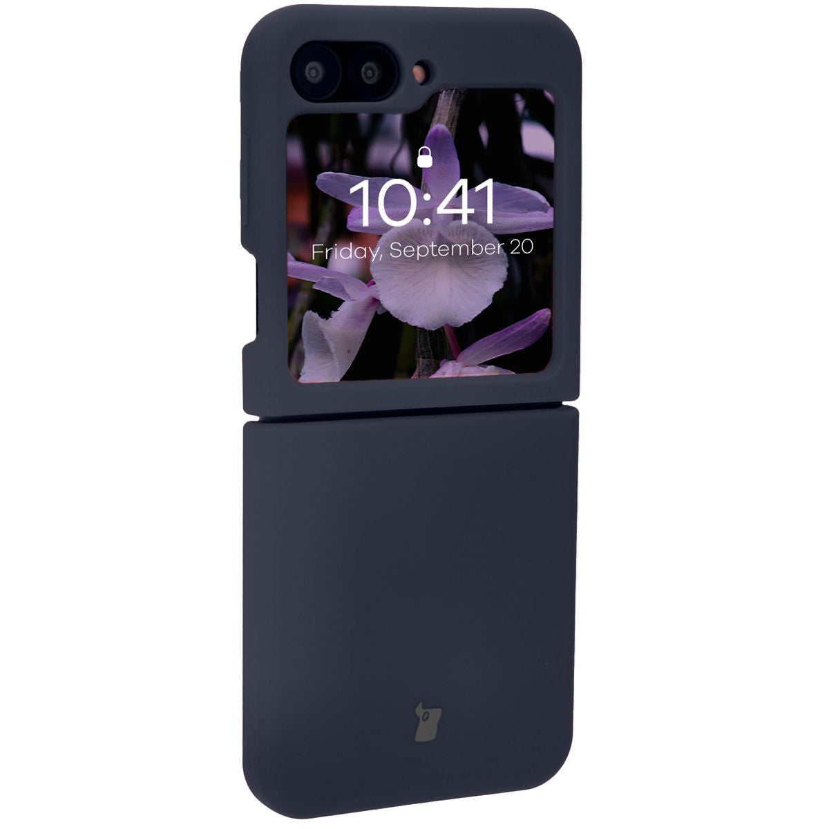 Silikon Handyhülle für Galaxy Z Flip7 FE / Z Flip6, Bizon Soft Case, Dunkelblau