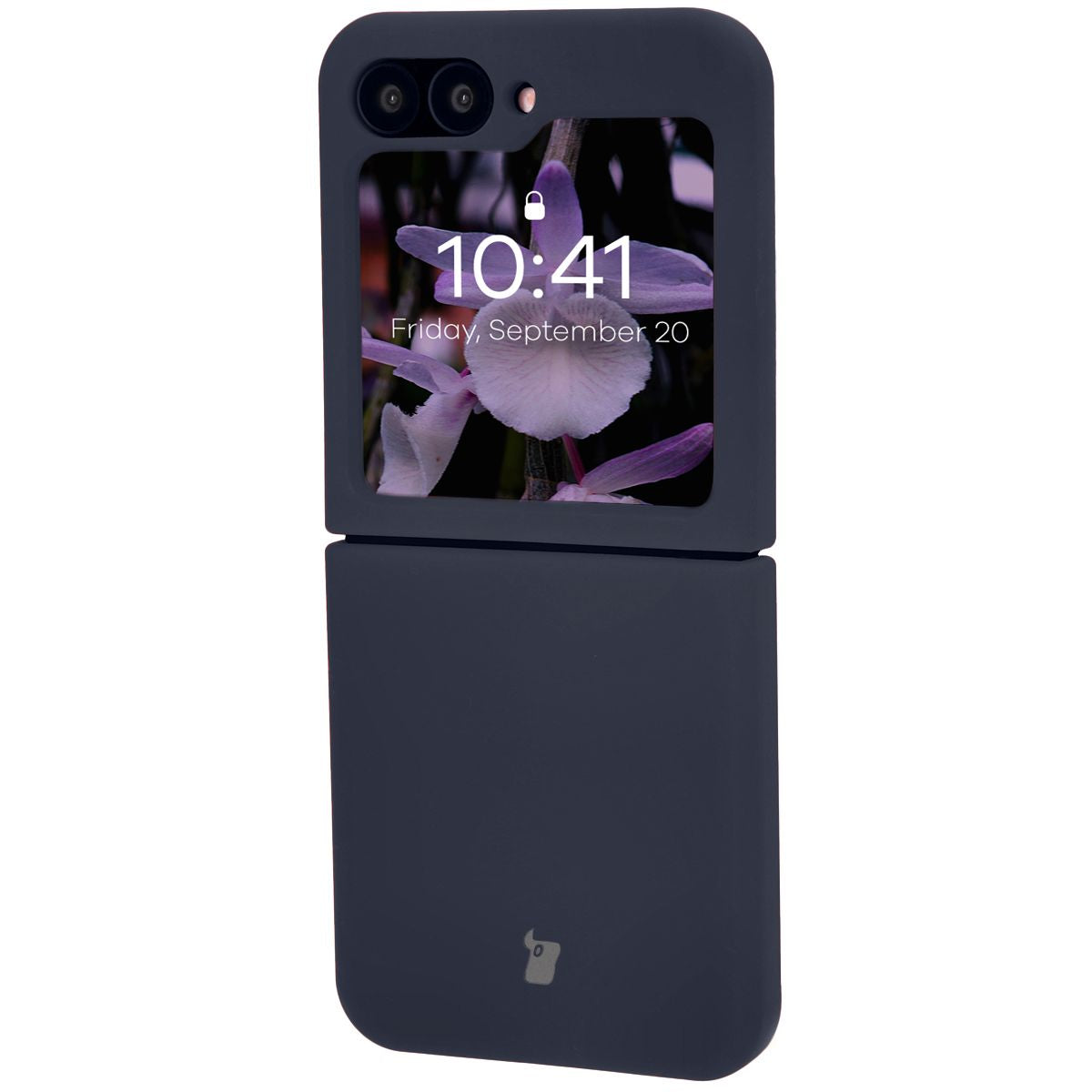 Silikon Handyhülle für Galaxy Z Flip7 FE / Z Flip6, Bizon Soft Case, Dunkelblau