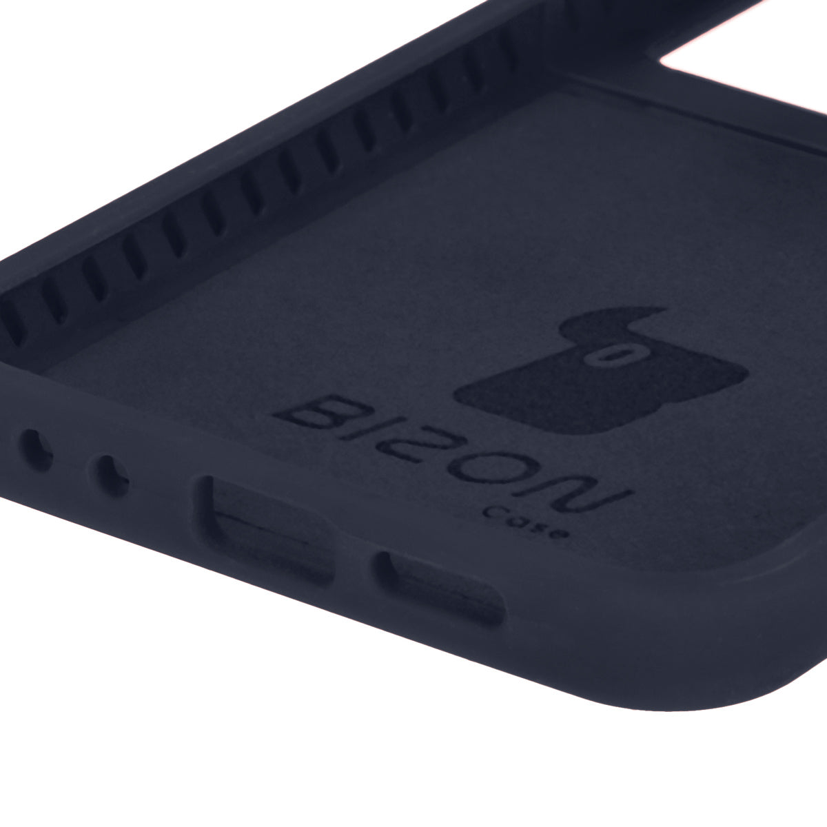 Silikon Handyhülle für Galaxy Z Flip7 FE / Z Flip6, Bizon Soft Case, Dunkelblau
