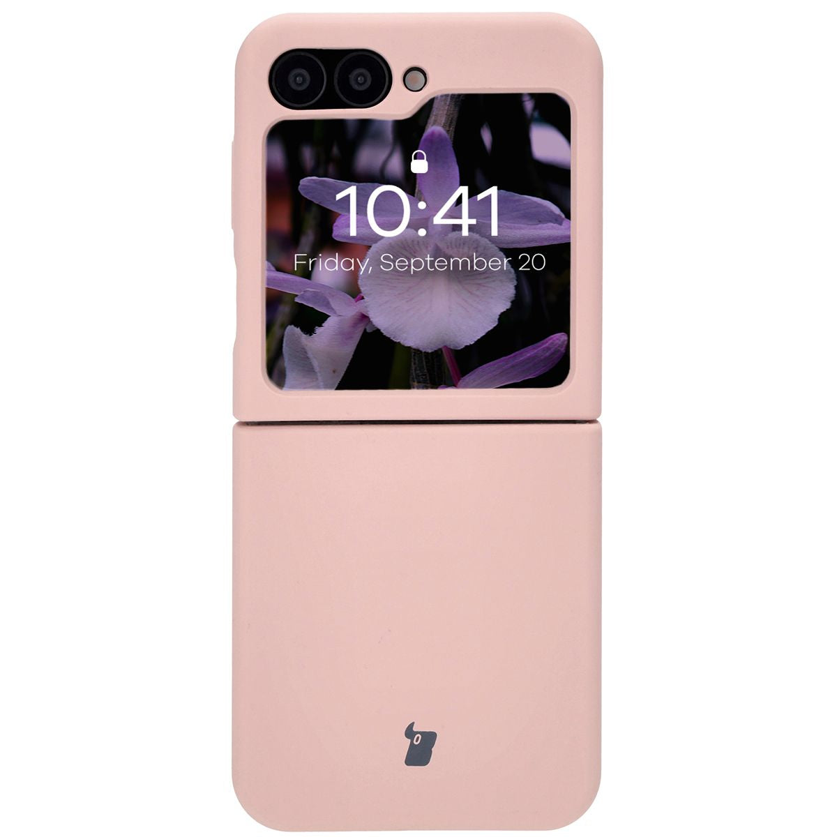 Silikon Handyhülle für Galaxy Z Flip7 FE / Z Flip6, Bizon Soft Case, Hellrosa
