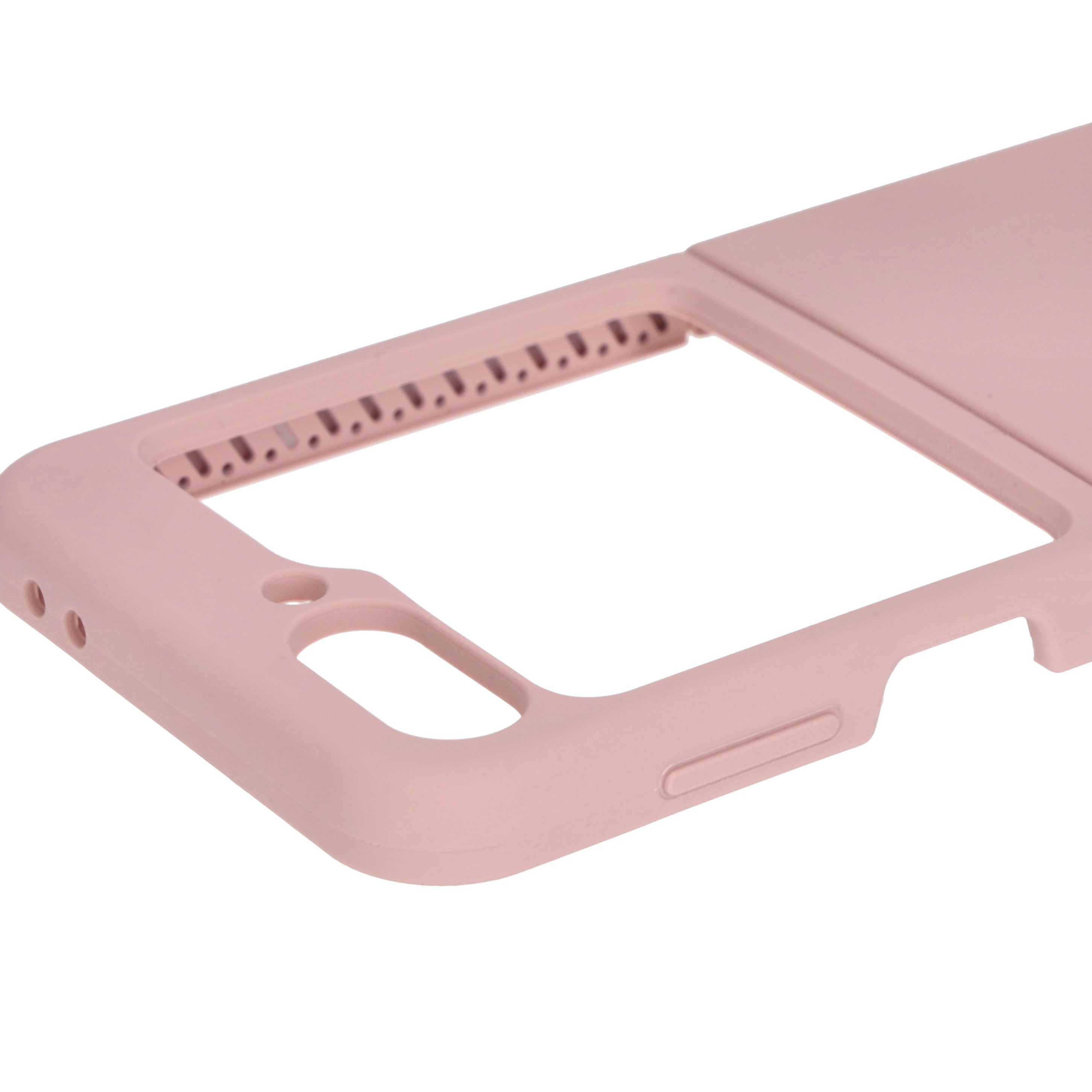 Silikon Handyhülle für Galaxy Z Flip7 FE / Z Flip6, Bizon Soft Case, Hellrosa