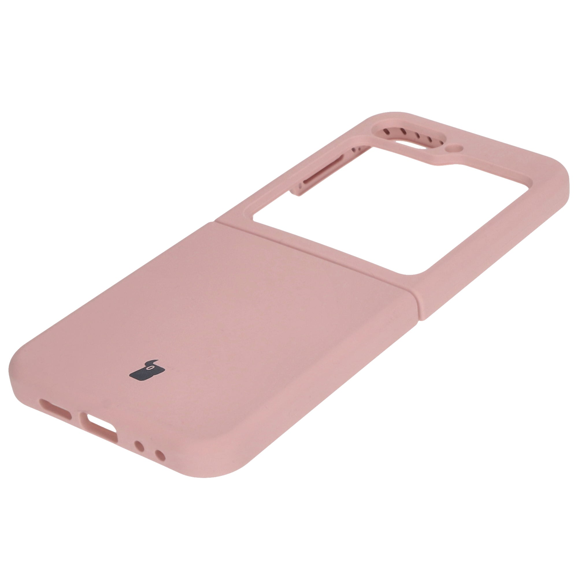 Silikon Handyhülle für Galaxy Z Flip7 FE / Z Flip6, Bizon Soft Case, Hellrosa