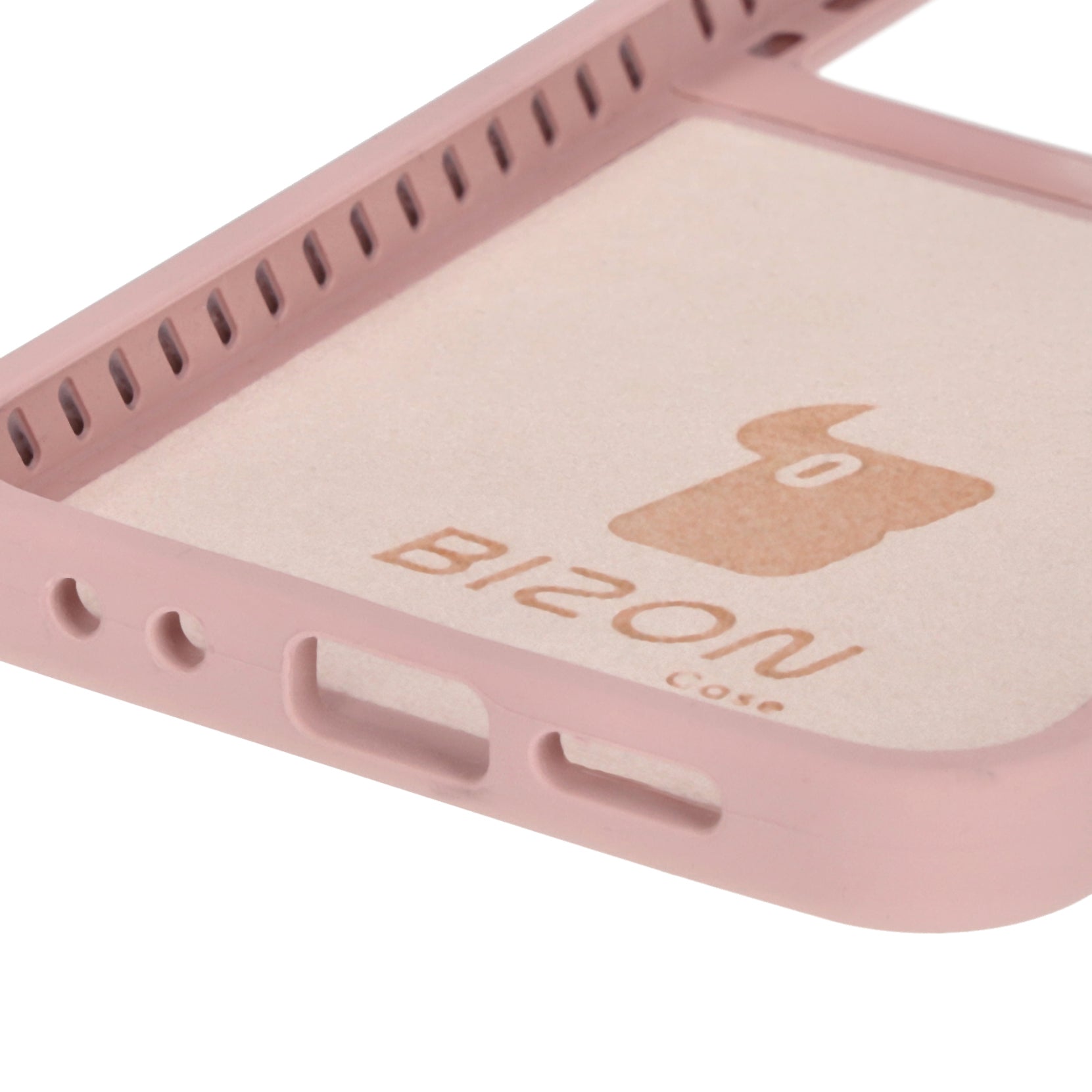 Silikon Handyhülle für Galaxy Z Flip7 FE / Z Flip6, Bizon Soft Case, Hellrosa