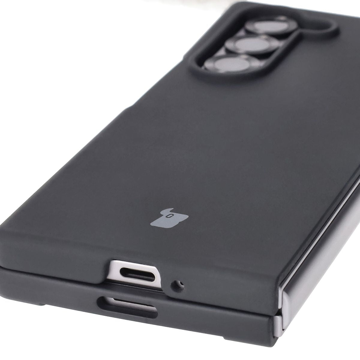 Silikon Handyhülle für Galaxy Z Fold6, Bizon Soft Case, Schwarz