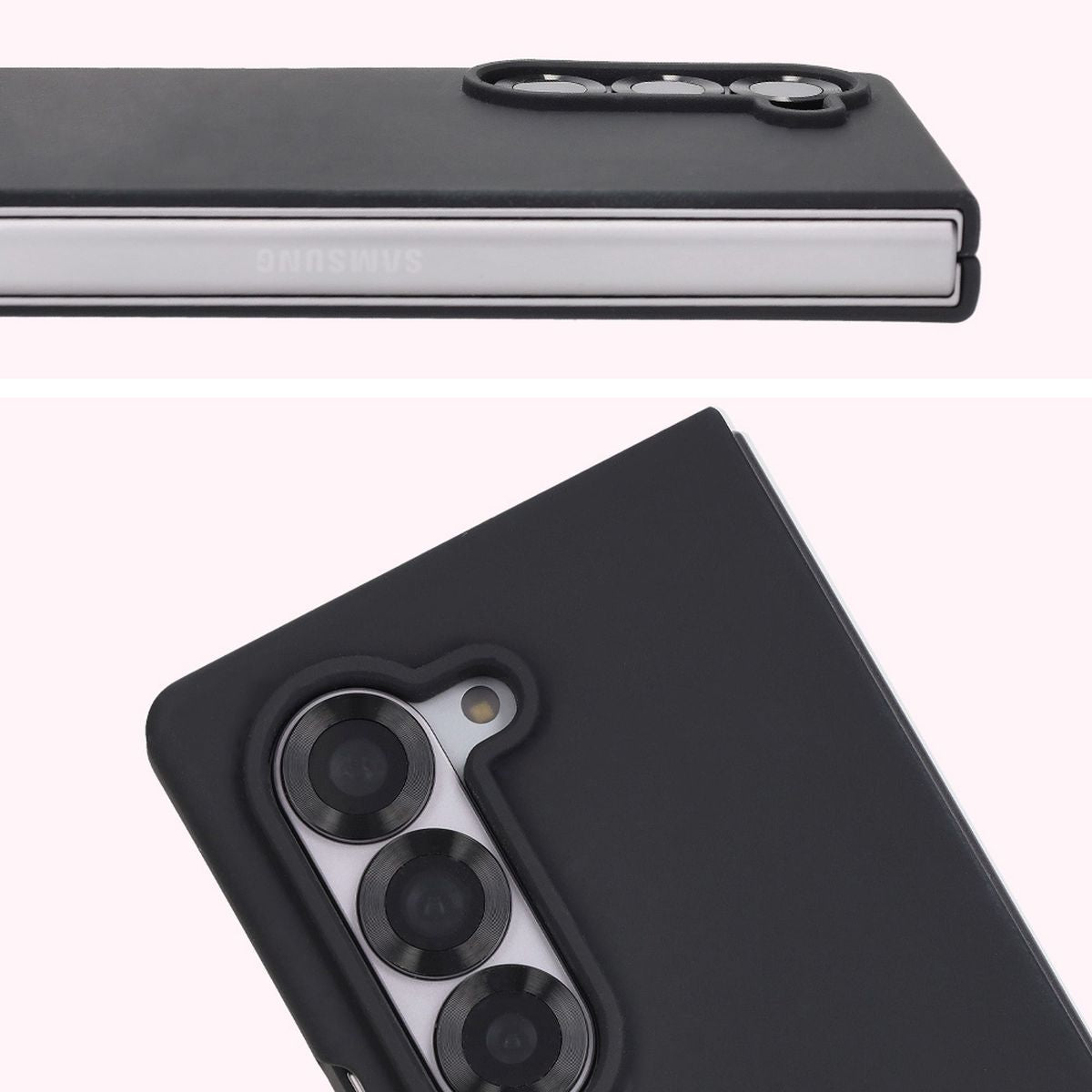 Silikon Handyhülle für Galaxy Z Fold6, Bizon Soft Case, Schwarz