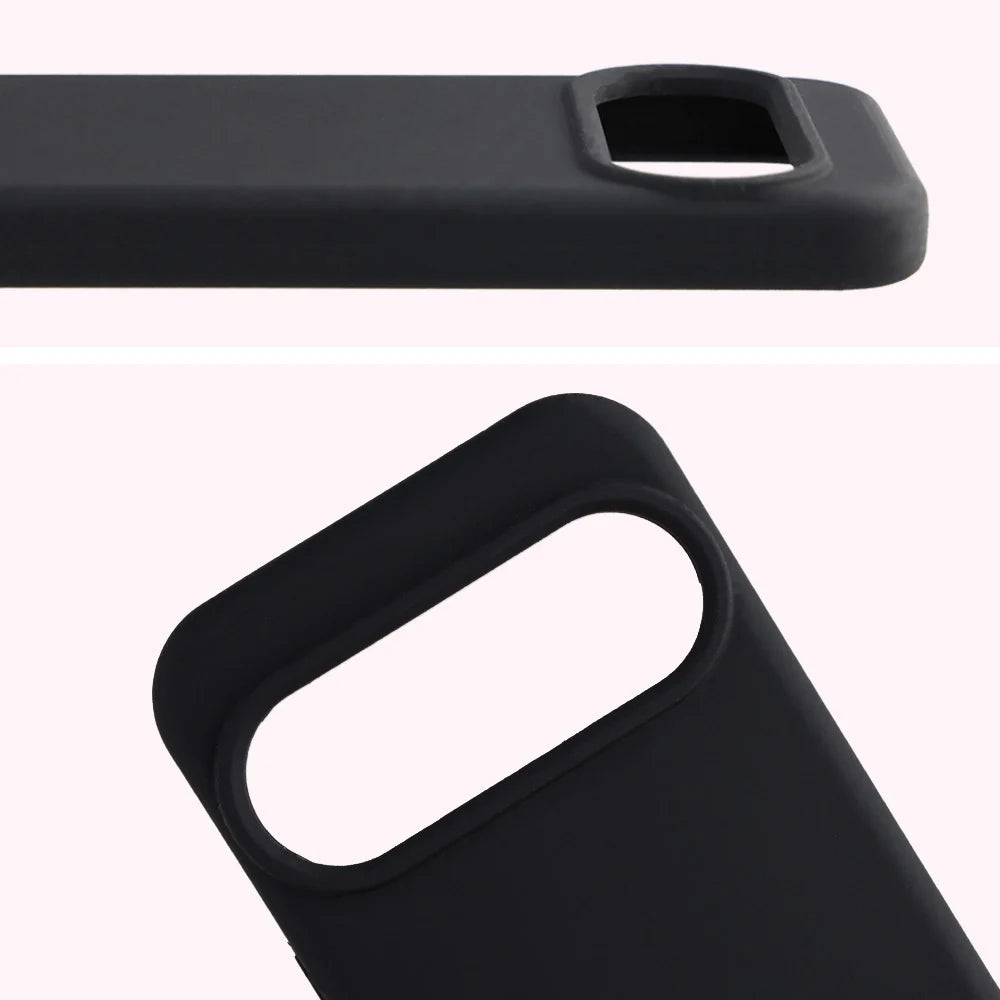 Silikon Handyhülle für Google Pixel 10 / 10 Pro, Bizon Soft Case, Schwarz
