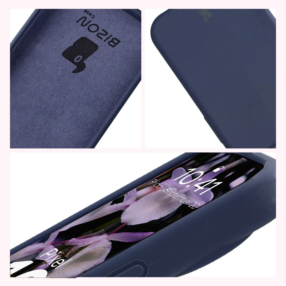 Silikon Handyhülle für Google Pixel 10 / 10 Pro, Bizon Soft Case, Dunkelblau