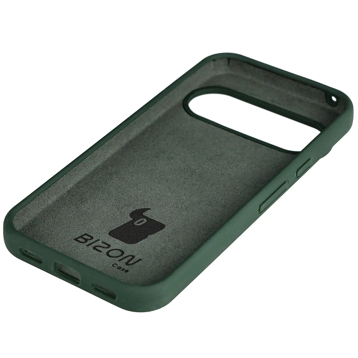 Silikon Handyhülle für Google Pixel 10 / 10 Pro, Bizon Soft Case, Dunkelgrün