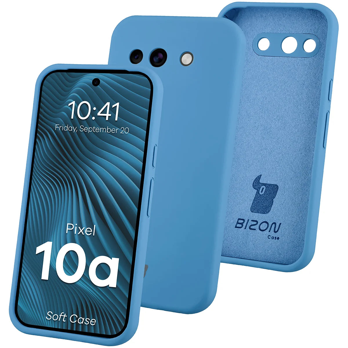 Silikon Handyhülle für Google Pixel 10a, Bizon Soft Case, Blau