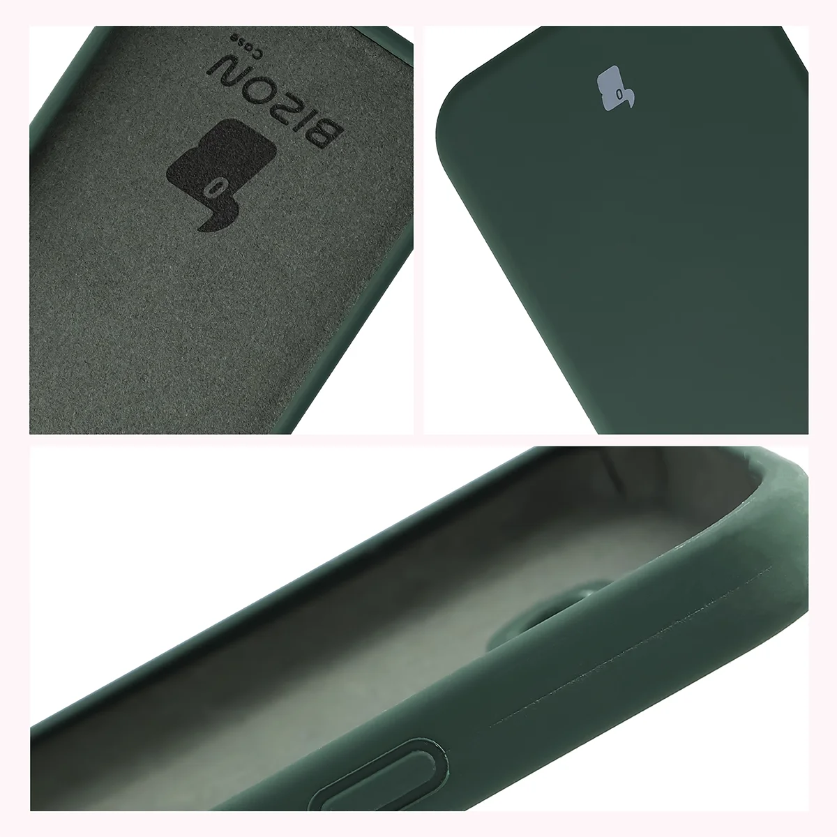 Silikon Handyhülle für Google Pixel 10a, Bizon Soft Case, Dunkelgrün