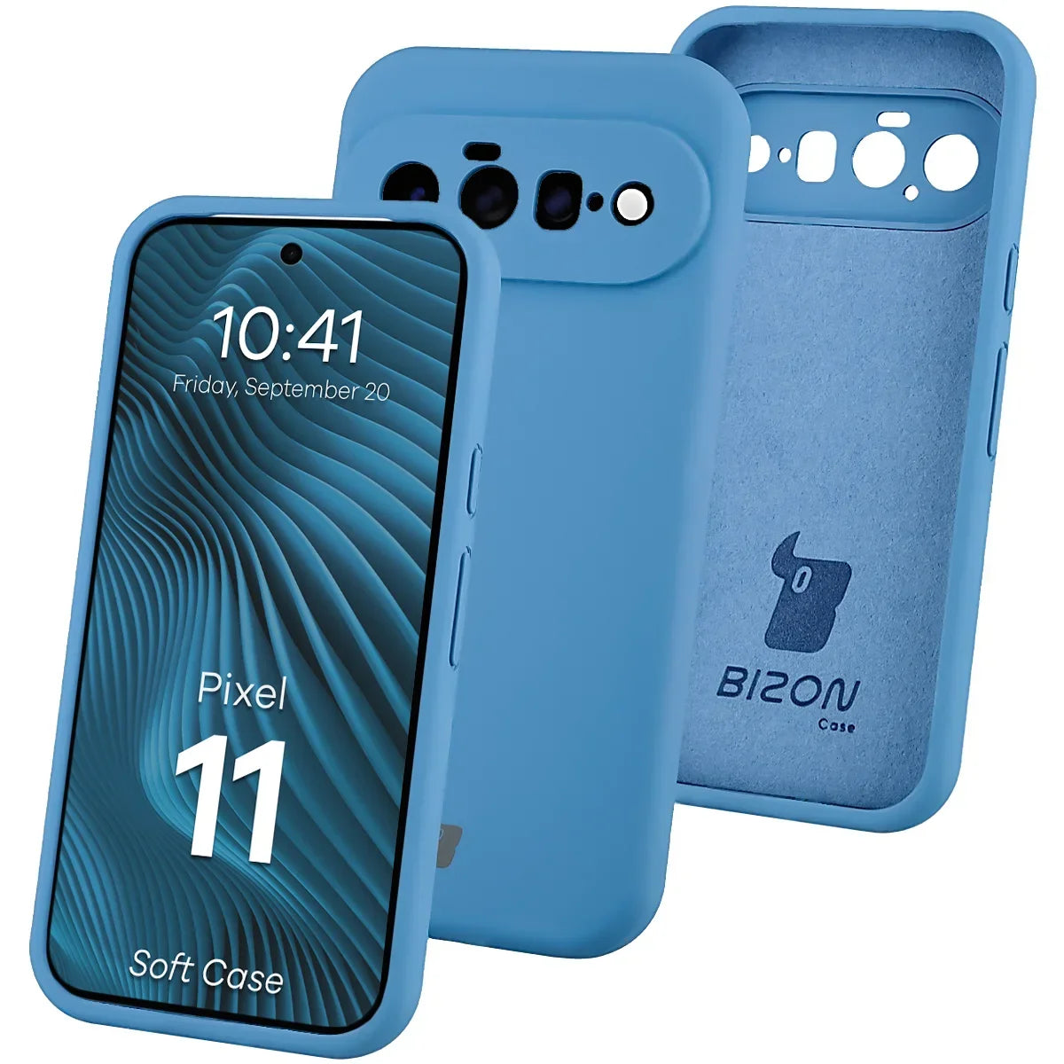 Silikon Handyhülle für Google Pixel 11, Bizon Soft Case, Blau