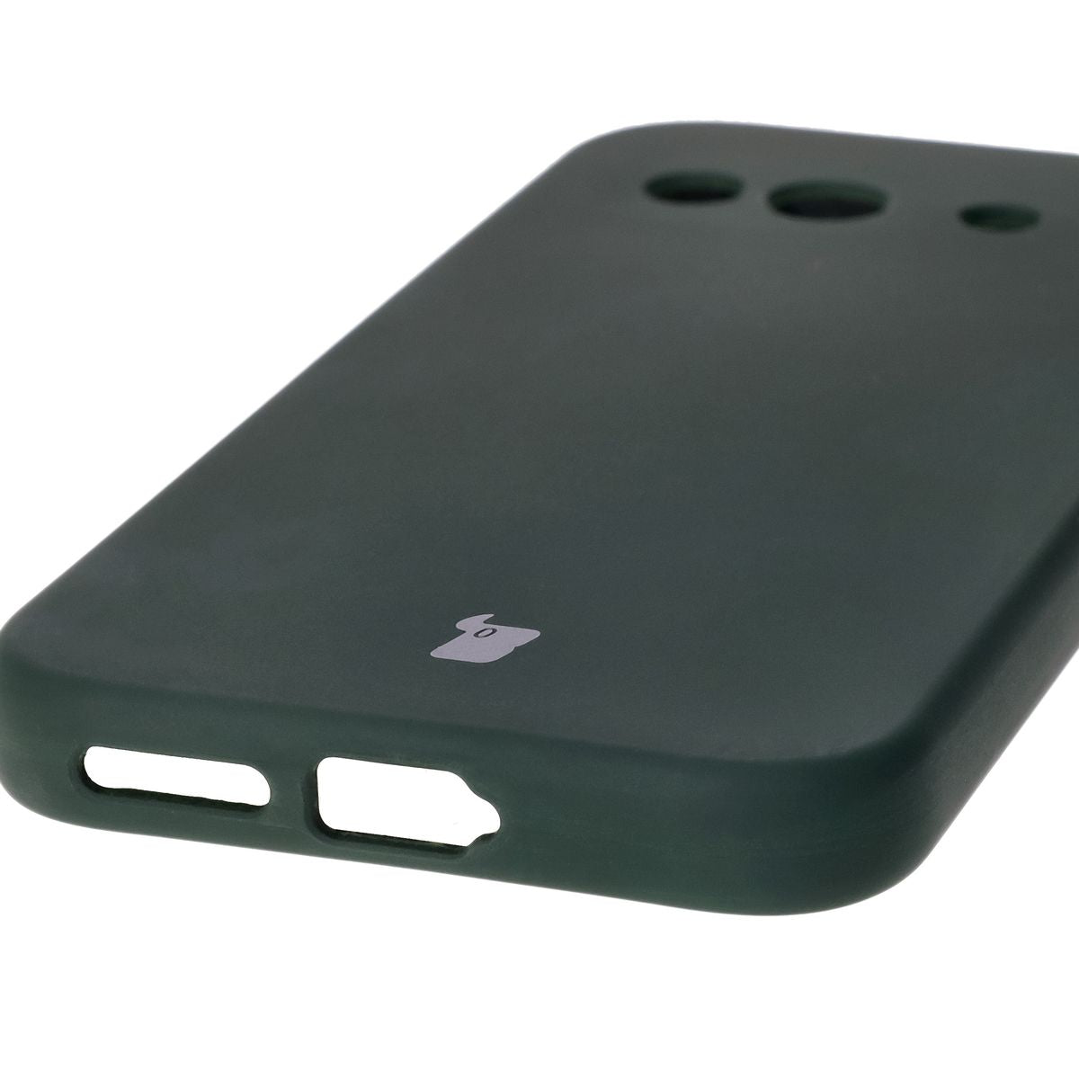 Silikon Handyhülle für Google Pixel 9a, Bizon Soft Case, Dunkelgrün