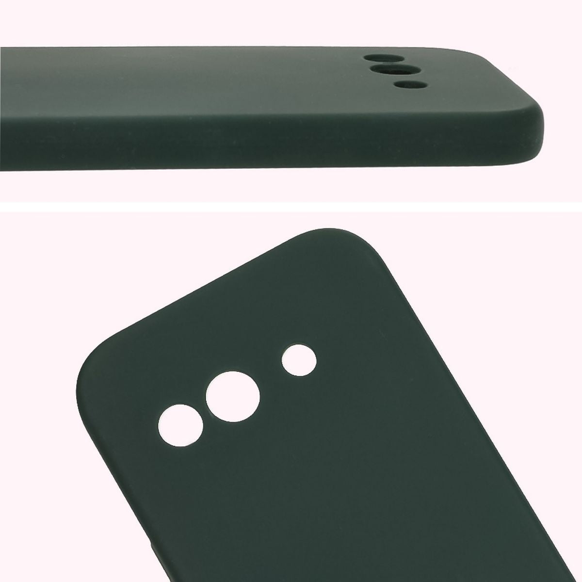 Silikon Handyhülle für Google Pixel 9a, Bizon Soft Case, Dunkelgrün