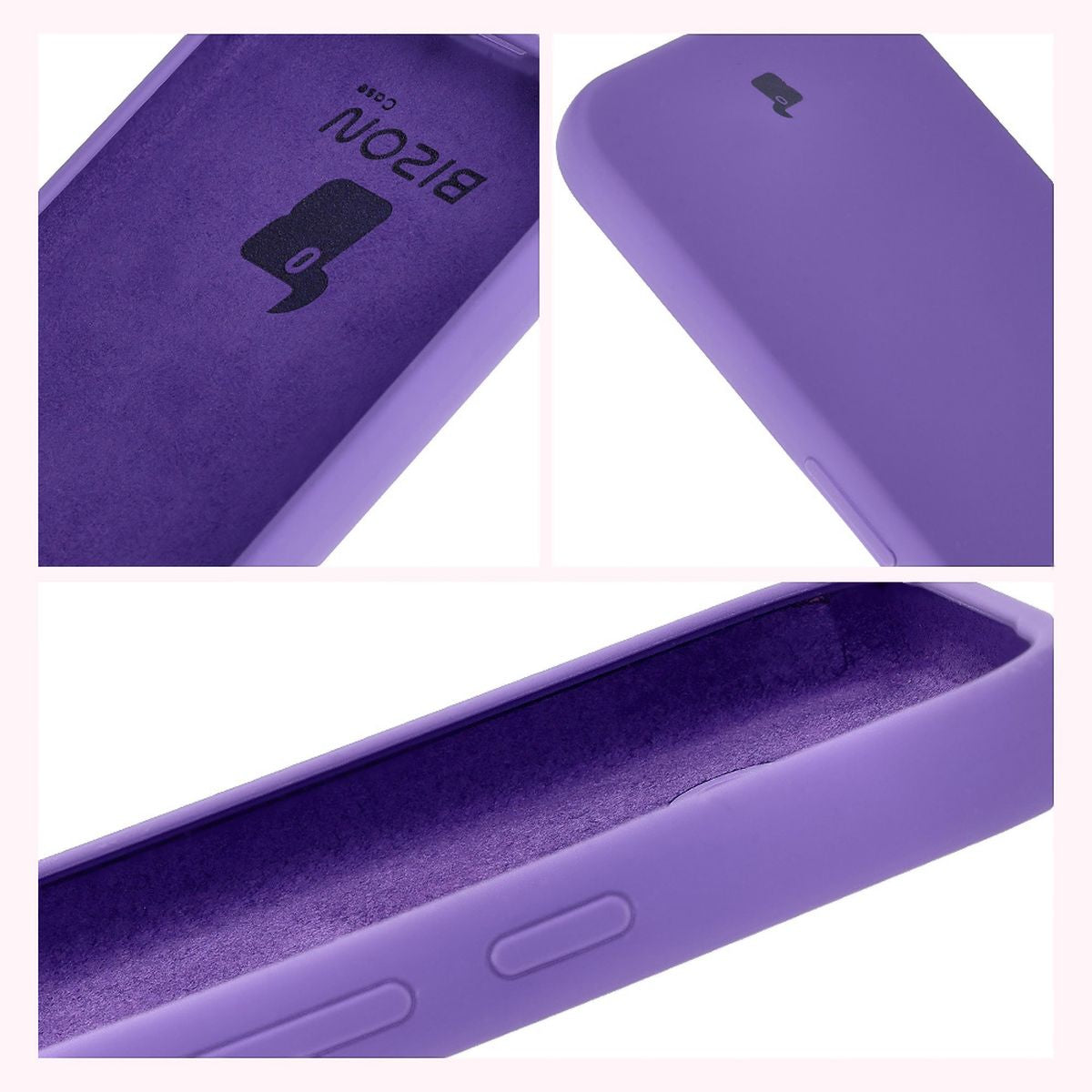 Silikon Handyhülle für Google Pixel 9a, Bizon Soft Case, Violett