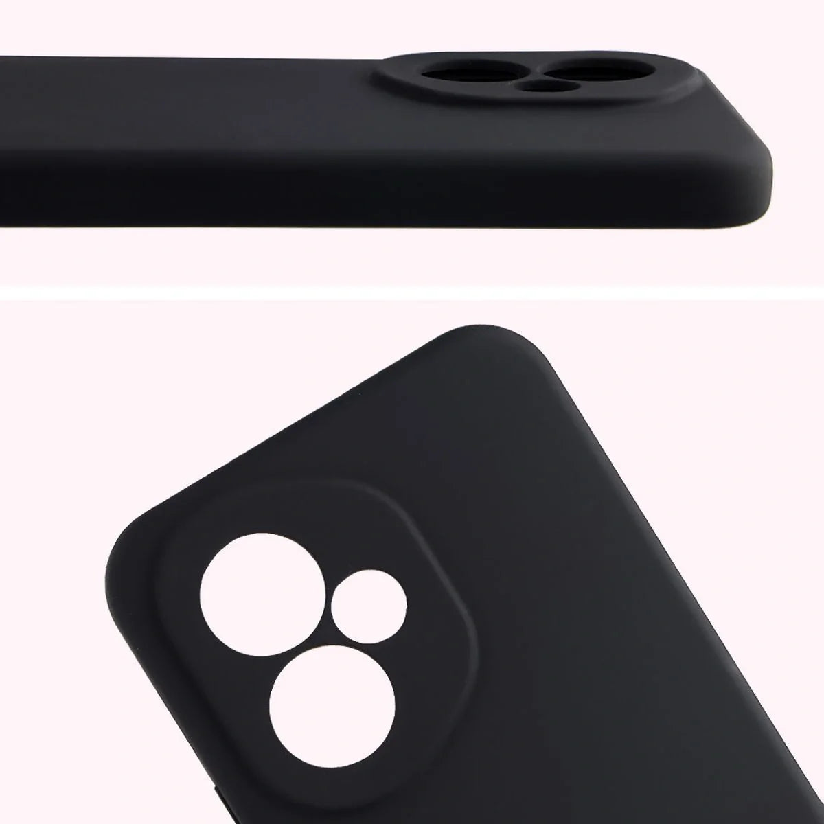 Silikon Handyhülle für Honor 400, Bizon Soft Case, Schwarz