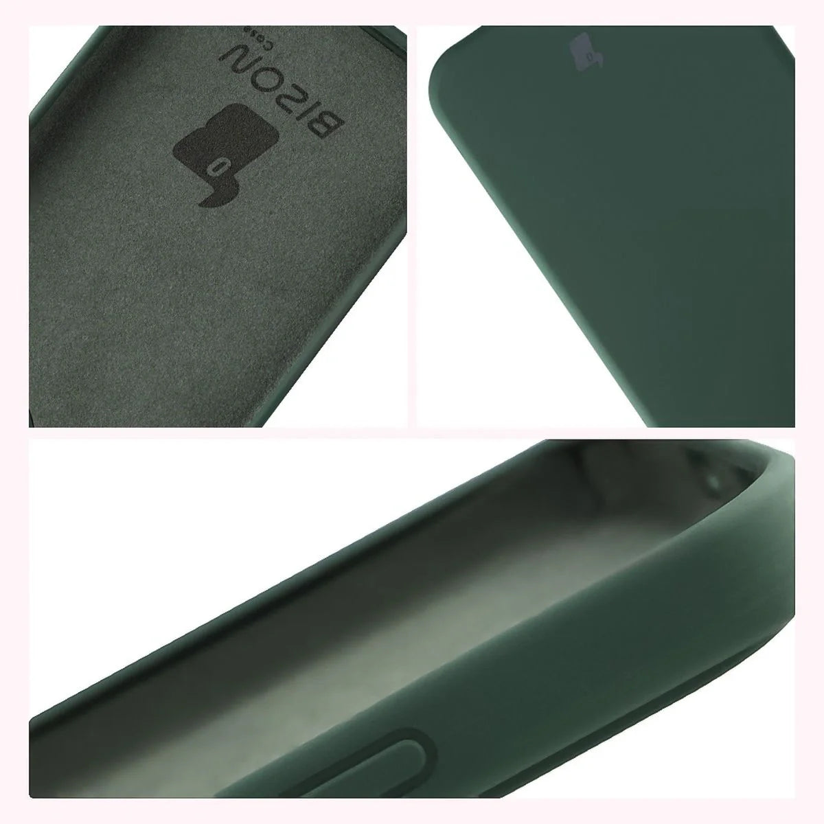 Silikon Handyhülle für Honor 400, Bizon Soft Case, Dunkelgrün