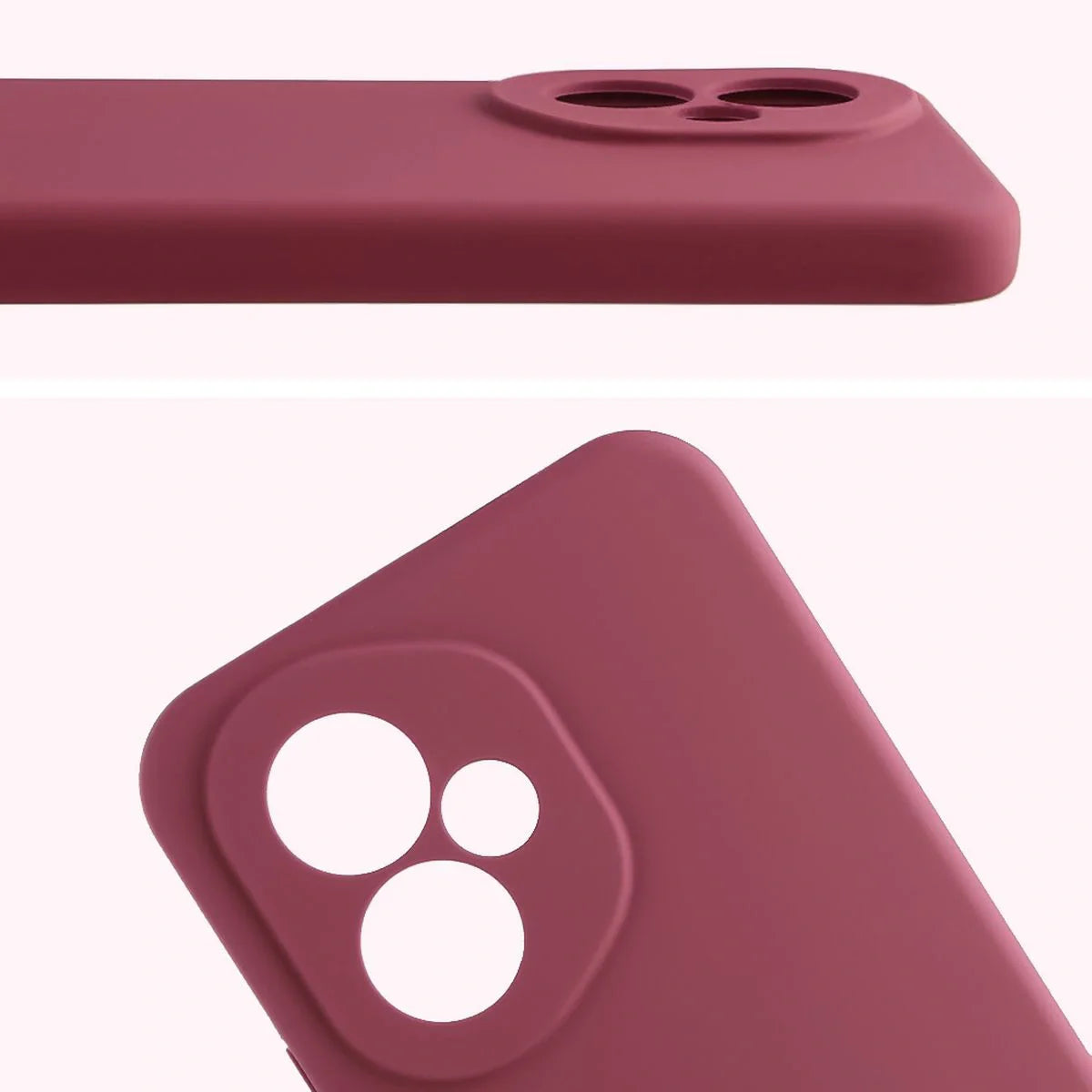 Silikon Handyhülle für Honor 400, Bizon Soft Case, Pflaumenfarbe