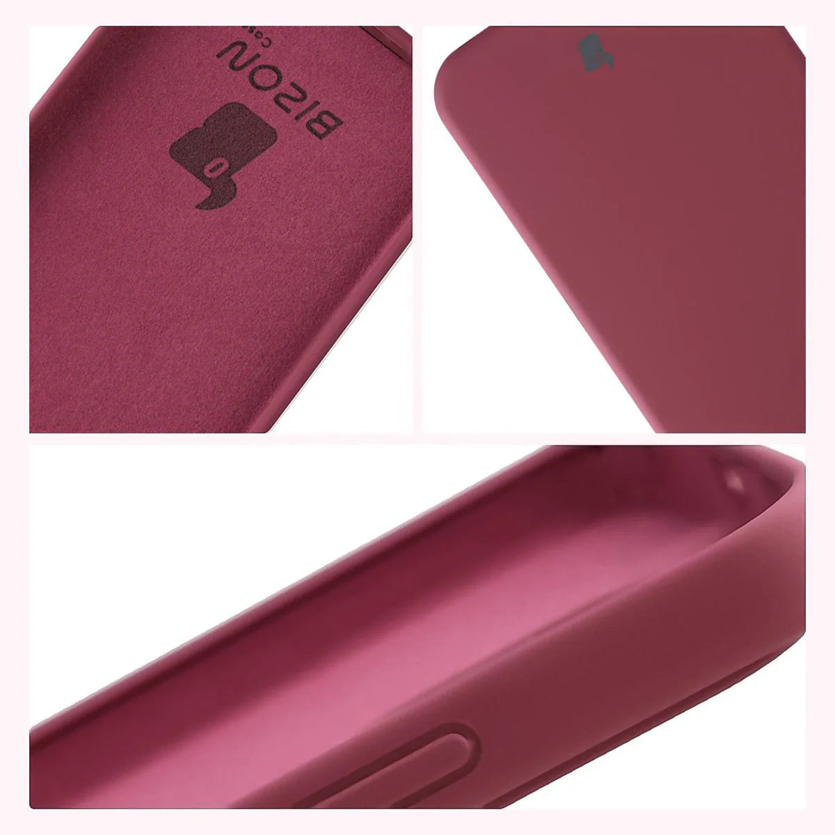 Silikon Handyhülle für Honor 400, Bizon Soft Case, Pflaumenfarbe