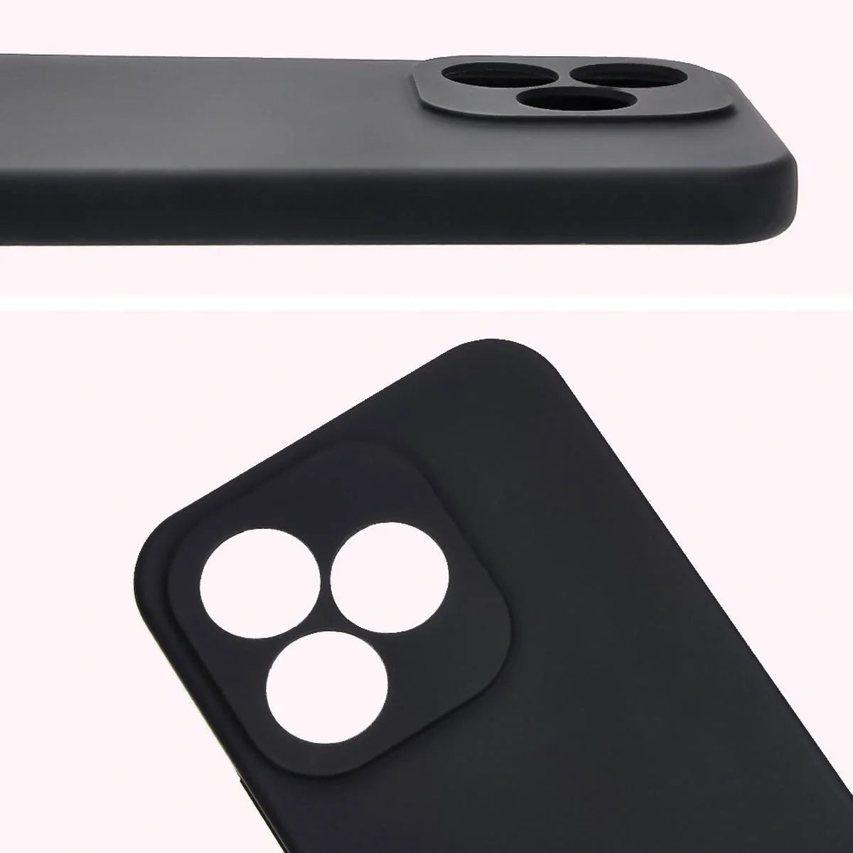 Silikon Handyhülle für Honor 400 Lite, Bizon Soft Case, Schwarz