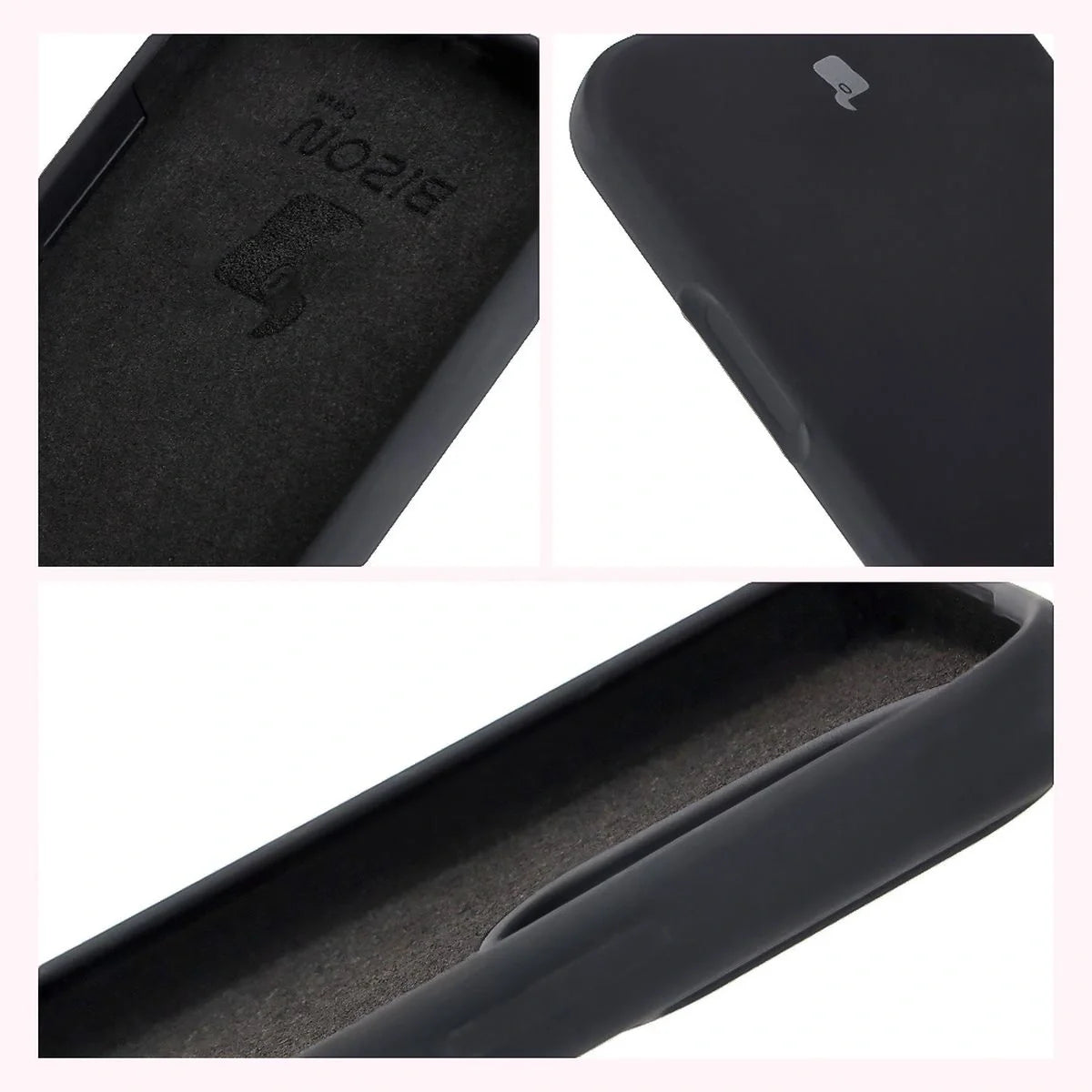 Silikon Handyhülle für Honor 400 Lite, Bizon Soft Case, Schwarz