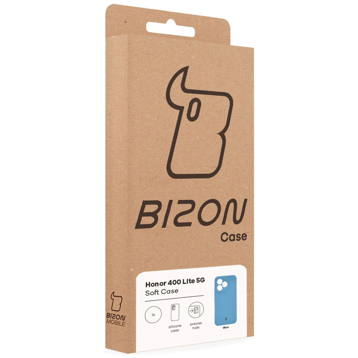 Silikon Handyhülle für Honor 400 Lite, Bizon Soft Case, Blau
