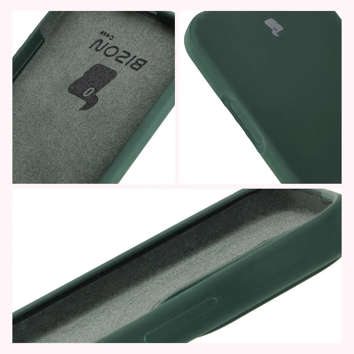 Silikon Handyhülle für Honor 400 Lite, Bizon Soft Case, Dunkelgrün