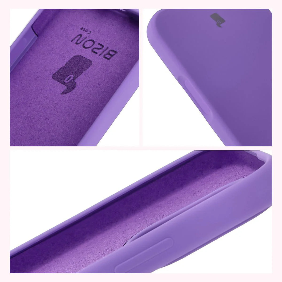Silikon Handyhülle für Honor 400 Lite, Bizon Soft Case, Violett