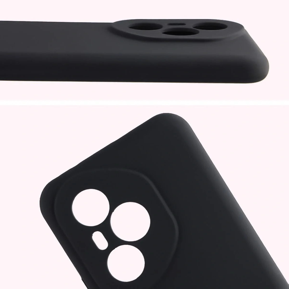 Silikon Handyhülle für Honor 400 Pro, Bizon Soft Case, Schwarz