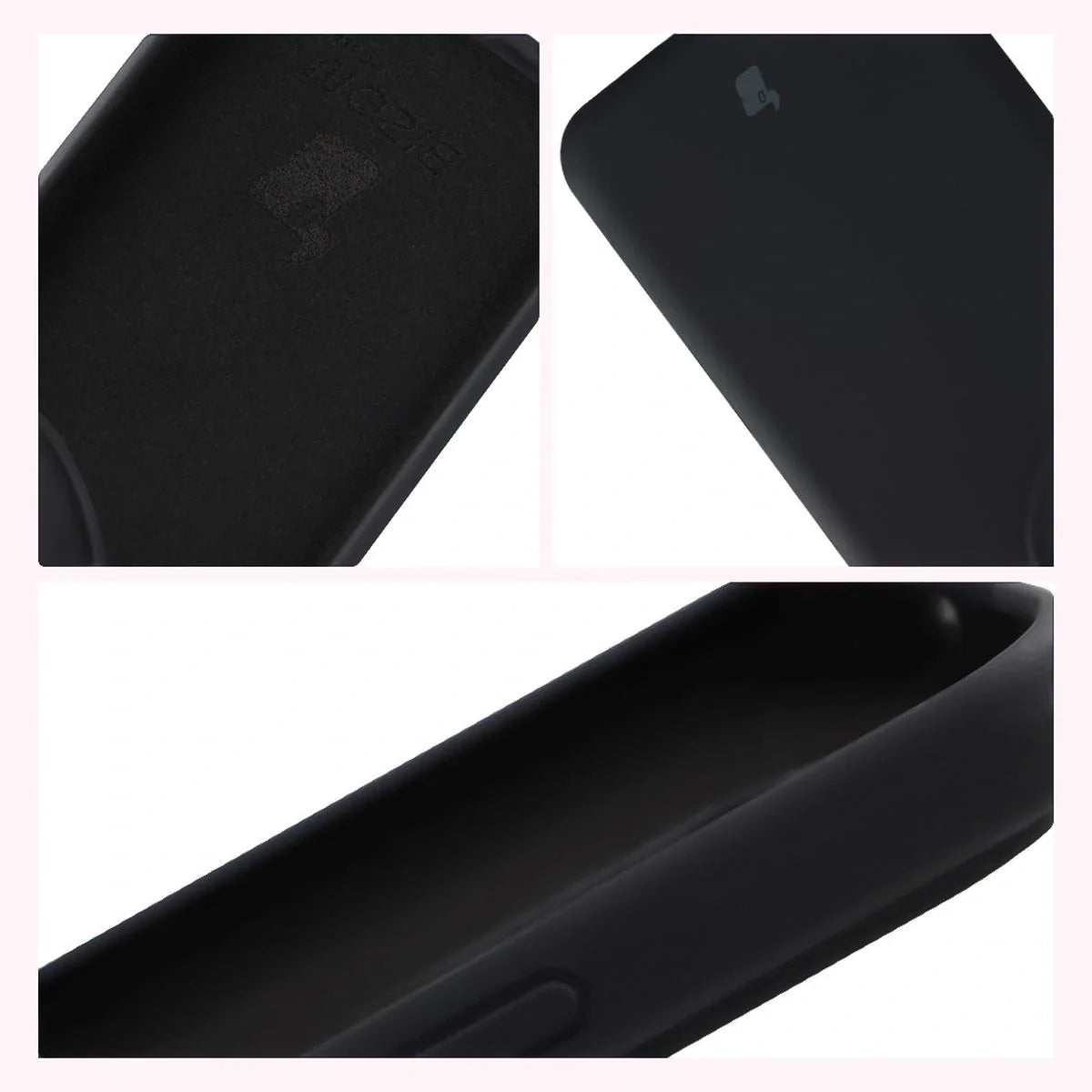 Silikon Handyhülle für Honor 400 Pro, Bizon Soft Case, Schwarz
