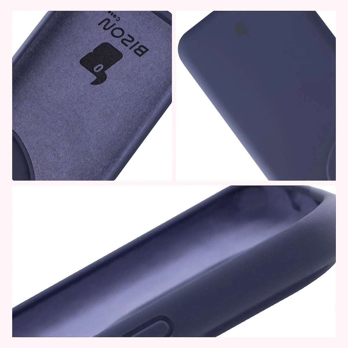 Silikon Handyhülle für Honor 400 Pro, Bizon Soft Case, Dunkelblau