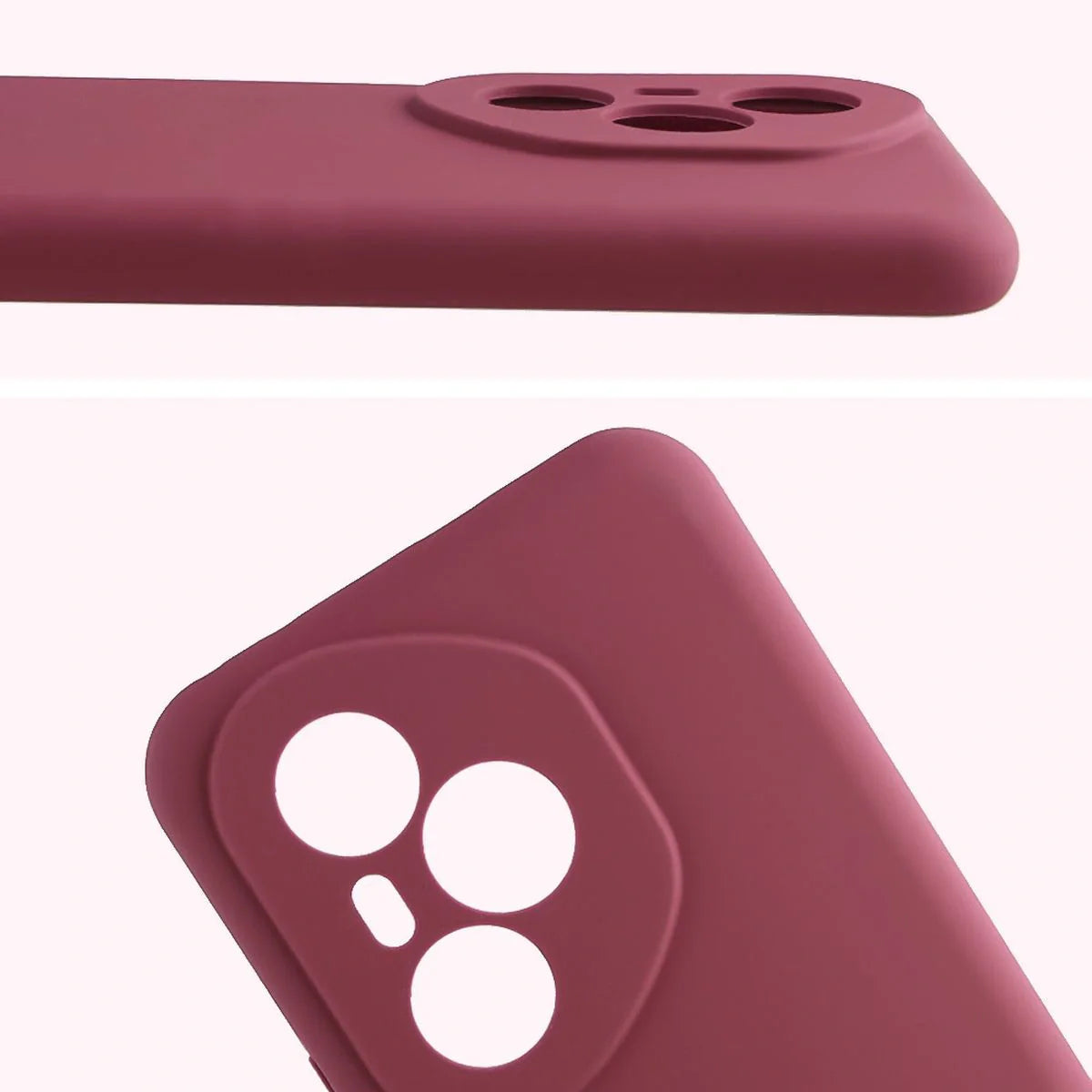 Silikon Handyhülle für Honor 400 Pro, Bizon Soft Case, Pflaumenfarbe