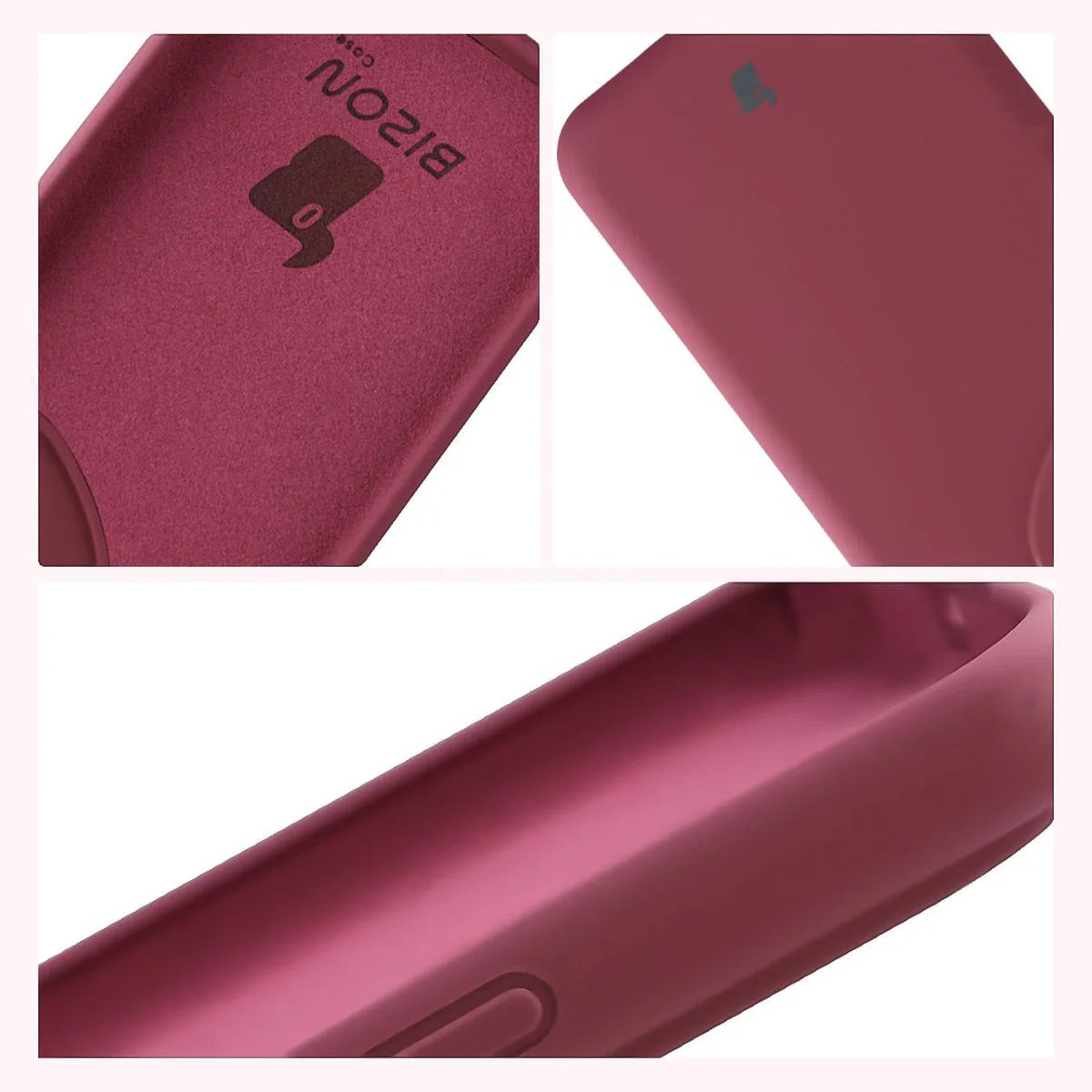 Silikon Handyhülle für Honor 400 Pro, Bizon Soft Case, Pflaumenfarbe