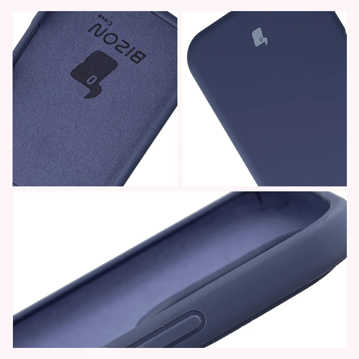 Silikon Handyhülle für Honor 600 Lite 5G, Bizon Soft Case, Dunkelblau